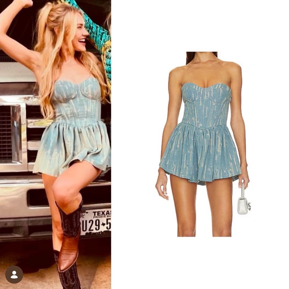 Nana Jacqueline Airina Dress (Denim) NWT